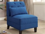 Electric Blue Accent Chair Susanna Accent Chair W Pillow Blue Acme Furniture