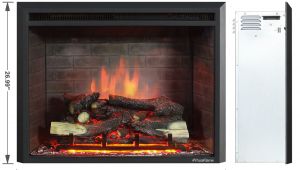 Electric Inserts for Existing Fireplaces Puraflame 33 Inch Western Electric Fireplace Insert with Remote