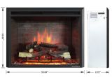 Electric Logs for Existing Fireplace Puraflame 33 Inch Western Electric Fireplace Insert with Remote