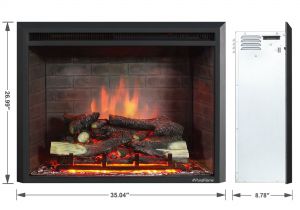 Electric Logs for Existing Fireplace Puraflame 33 Inch Western Electric Fireplace Insert with Remote
