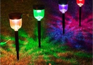 Electric Pathway Lights 2018 solar Powered Lights Outdoor Changing Led Path Lights Garden