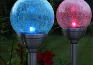Electric Pathway Lights 2018 wholesale Price Led Rgb Color Changing Crackle Glass Ball solar