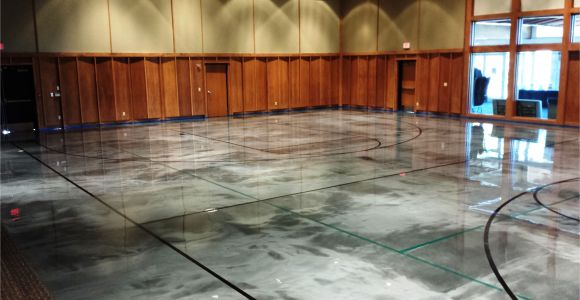 Elite Crete Garage Floors Elite Crete Reflector Epoxy Basketball Court Gets Custom Epoxy