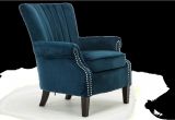 Elizabeth Velvet Accent Chair orlenca Accent Chair In Midnight Blue Velvet