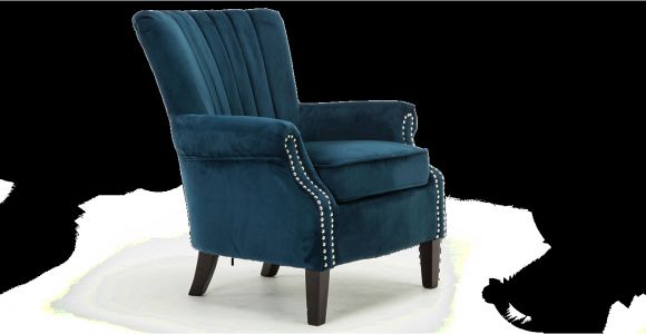 Elizabeth Velvet Accent Chair orlenca Accent Chair In Midnight Blue Velvet