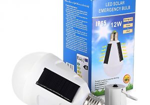 Emergency Lighting and Power Equipment 12w solar Panel Led Bulb Led solar Lamp solar Power Ip65 Led Light