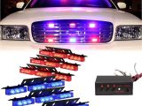 Emergency Lights for Vehicles 4×3 Leds Strobe Emergency Lights with Remote Control Flash Warning