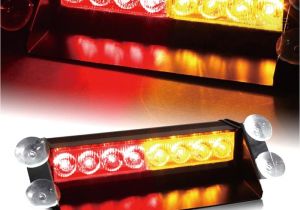Emergency Lights for Vehicles 8 Led Car Dash Strobe Flash Light Emergency Warning Hazard Safety