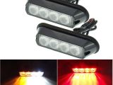 Emergency Vehicle Interior Light Bars A 2pcs Amber 4 Led Car Warning Light Flashing Lamp Emergency Beacon