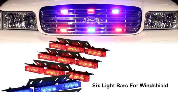 Emergency Vehicle Interior Light Bars Amazon Com Diyah 54 Led High Intensity Led Light Bar Law