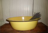 Enamel Baby Bathtub Rare Bright Yellow Enamel Baby Bath Tub Oval by