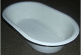 Enamel Baby Bathtub Vintage Enamelware Enamel Porcelain Baby Bath Tub