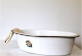 Enamelware Baby Bathtub Vintage 1930s Enamel Ware Baby Basin by Luncheonettevintage