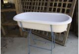 Enamelware Baby Bathtub Vintage Enamelware Baby Bath Tub On Iron Stand 03 15 2011