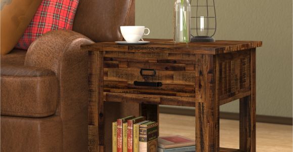 End Tables Sets for Living Room Loon Peak Archstone End Table with Storage & Reviews