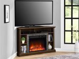 Entertainment Center with Fireplace Insert This Contemporary Styled Warm Espresso Altra Overland Corner
