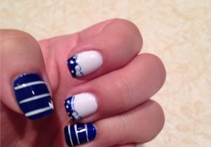 Essie Light Blue Navy Blue with White Bows Essie Nails Pinterest