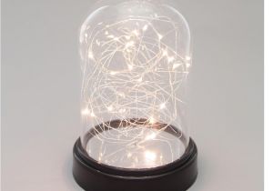 Everlasting Glow Led Light Strings Everlasting Glow 5 5 In X 8 In Clear Glass Cloche with Micro Led