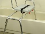 Extended Shower Chair Perfect Transfer Bench Shower Chair Model Bathroom with Bathtub