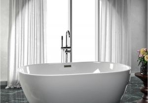 Extra Bathtubs for Sale 71" Foster Acrylic Freestanding Tub with Integral Drain