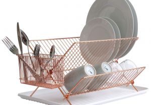 Extra Large Dish Drying Rack Bloomsbury Mill 2 Tier Folding Dish Drainer Collapsible Dryer