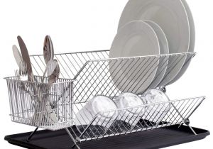 Extra Large Folding Dish Rack Bloomsbury Mill 2 Tier Folding Dish Drainer Collapsible Dryer