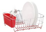 Extra Large Metal Wire Dish Rack with Drainboard Amazon Com Neat O Deluxe Chrome Plated Steel Small Dish Drainers