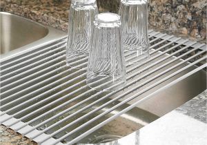 Extra Large Roll-up Dish Drying Rack Over the Sink Roll Up Drying Rack 1434 Sink Ideas