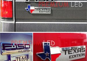 F250 Light Up Emblems 1 Chrome Finish 3d Texas Edition Emblem Badges for ford F 150 F 250