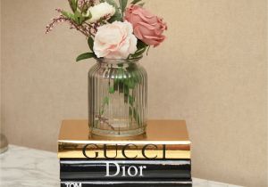Fake Chanel Books for Decor Designer Inspired 4 Handcrafted Coffee Table Books Decorative Shelf