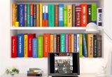 Fake Decorative Books for Sale Removable Diy 3d Wall Sticker Creative Bookshelf Book Wallpaper for