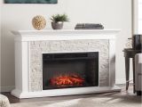 Fake Fire for Fireplace Boston Loft Furnishings 60 25 In W Fresh White Rustic White Faux