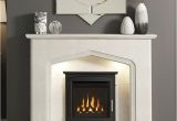 Fake Fire Light for Fireplace 52 Aurelia Surround In Manila Micro Marble with Smartsense Lights