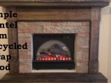 Fake Fire Logs for Fireplace Building A Fireplace Mantel From Scrap Wood Youtube