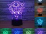 Fancy Light Switches 2018 3d Led Color Night Ligh Changing Lamp Punisher Skull Multi