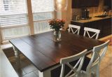 Farmhouse Table Chair Plans Square Baluster Table In Farmhouse Style Kitchen with X Back Dining