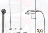 Faucets for Clawfoot Bathtubs Chrome Tub Mount Clawfoot Faucet Kit W Shower Riser