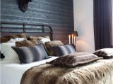 Faux Fur Rug Big W A Rustic Male Bedroom Makes A Class Act Design Statement In A Loft