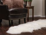 Faux Fur Rug Big W Chanasya Super soft Faux Fur Fake Sheepskin White sofa Couch Stool