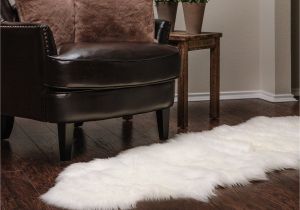 Faux Fur Rug Big W Chanasya Super soft Faux Fur Fake Sheepskin White sofa Couch Stool