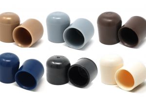 Felt Caps for Chair Legs 100 Pk Non Marring Plastic Foot Cap Glides for Metal and Padded