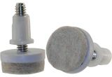 Felt Pads for Chair Legs Home Depot Everbilt 1 1 2 In Threaded Stem Furniture Glides with Felt Base 4