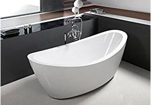 Ferdy 67 Freestanding Bathtub 71" Freestanding Luxury Bathtub White Acrylic Amazon