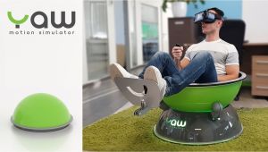 Fidget Chair Kickstarter Yaw Vr Compact Portable Motion Simulator by Industrial Cybernetics