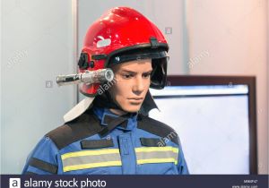 Firefighter Helmet Lights Exhibition Firefighter Dummy In Fire Fighter Helmet and Uniform