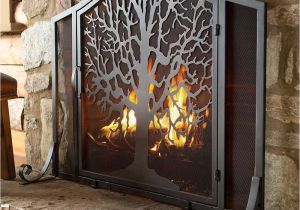 Fireplace Accessories Near Me Large Tree Of Life Fire Screen with Door Collection Accessories