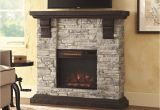 Fireplace Accessories Stores Near Me Highland 40 In Media Console Electric Fireplace Tv Stand In Faux Stone Gray