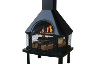 Fireplace Chimney Exhaust Fans Uniflame 45 In Outdoor Fireplace with Chimney Waf1013c the Home Depot