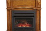 Fireplace Exhaust Fan Shop Pleasant Hearth 35 75 In Dual Burner Vent Free Heritage Oak