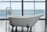 Five Foot Bathtub Ove Decors 5 5 Ft Acrylic Claw Foot Slipper Tub In White